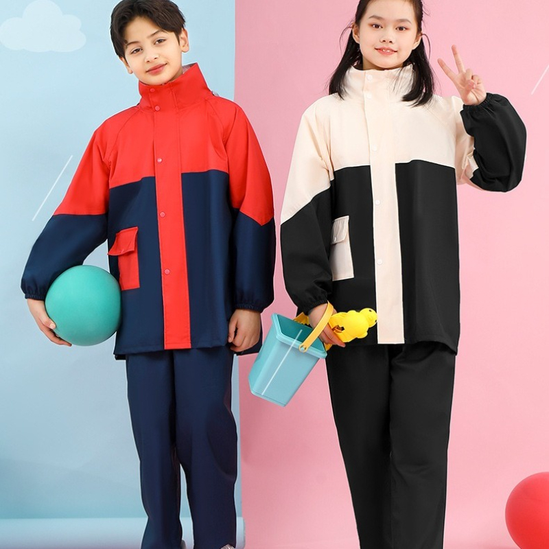 Women'S Fashion Raincoat - Çocuk Yağmurluk Yağmur Pantolon Takım Elbise