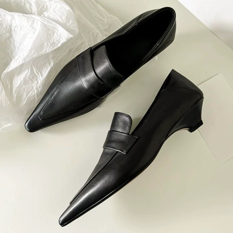 Women'S Fashion Brand Shoes - Sivri Burun Pompaları Zarif Kadın Ayakkabı