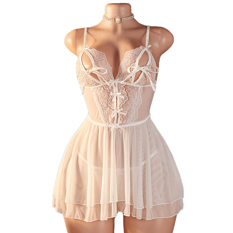 Floral Summer Dress - Şeffaf Seksi Kadın İç Giyim Derin