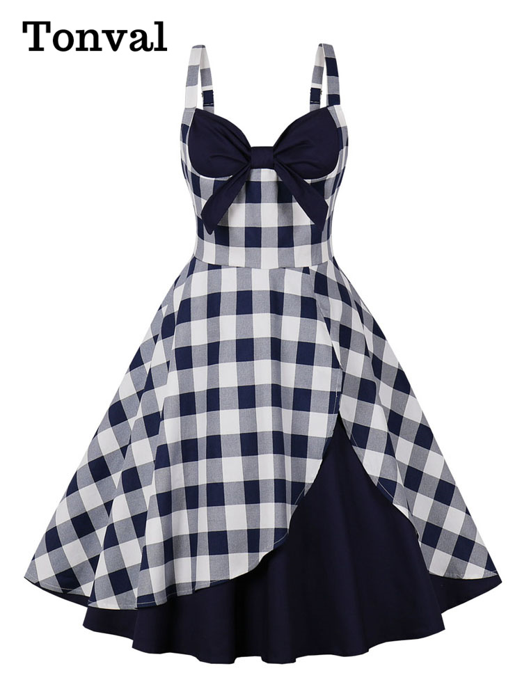 Women'S Fashion Of The 50S - Tonval v yaka yay ön şemsiye