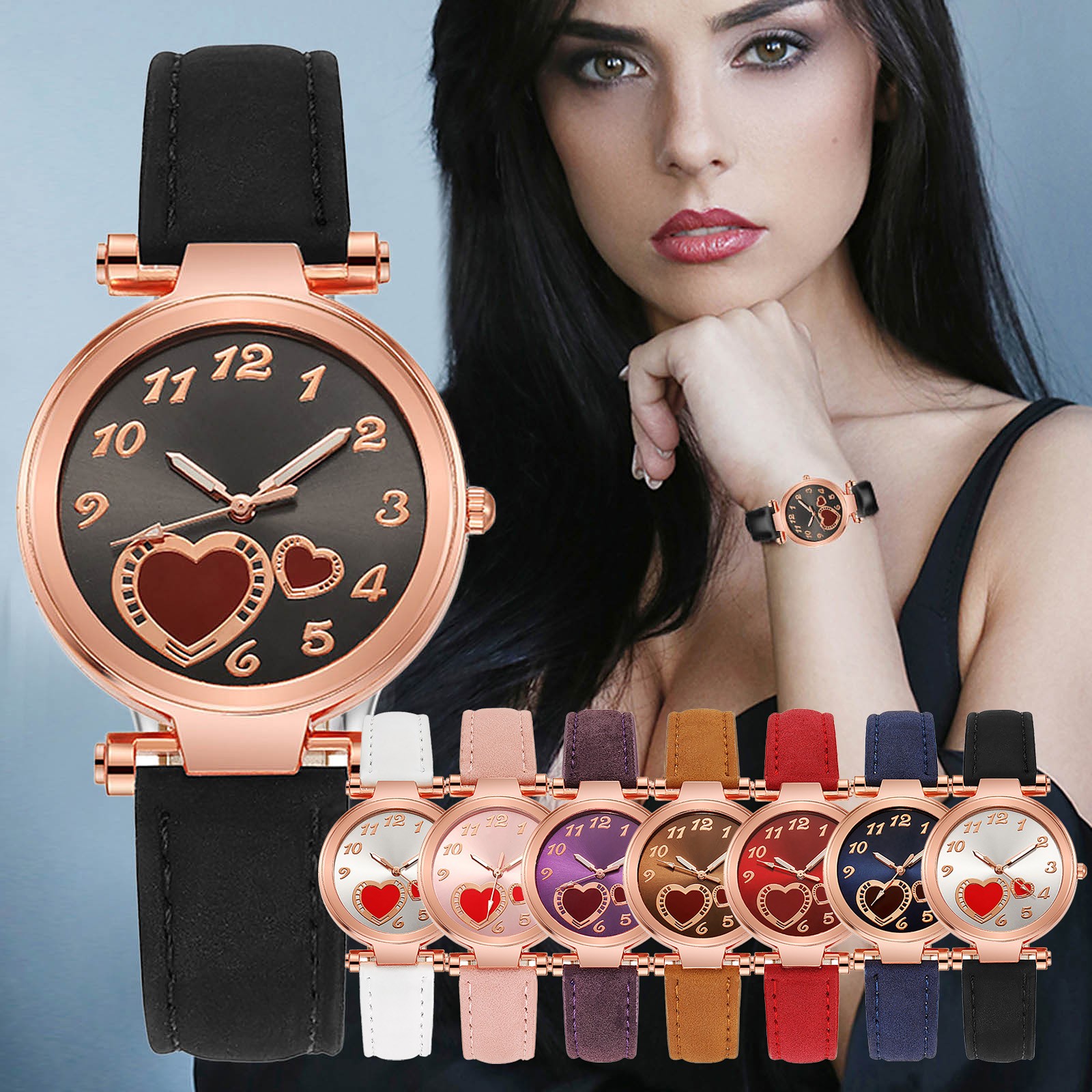 Women'S Fashion Digital Watch - Vintage izle kadınlar için deri kayış