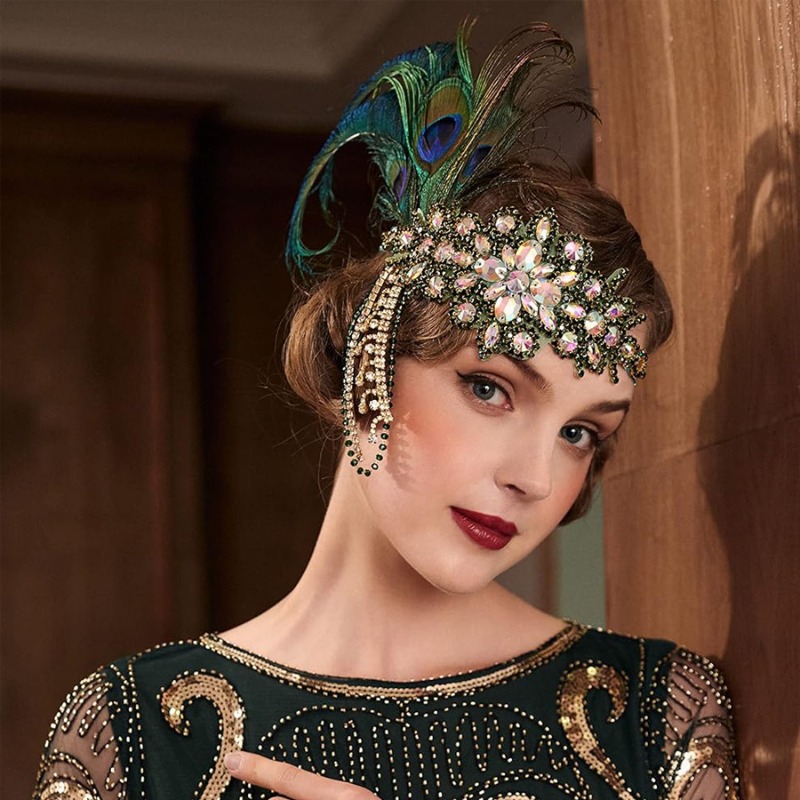 Women'S Fashion Roaring 20S - Vintage 1920s sineklik kafa bandı kükreyen