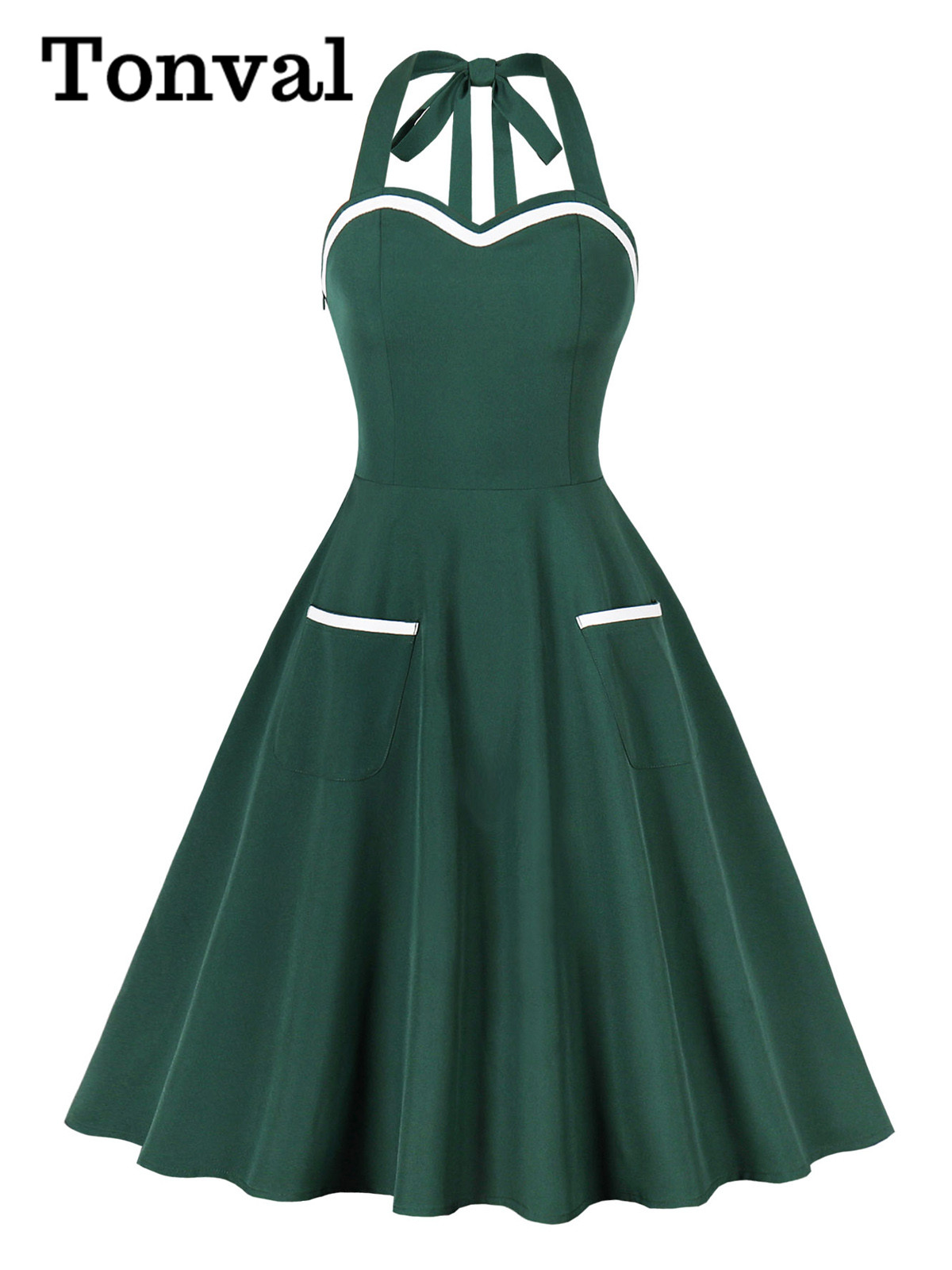 Tonval Halter boyun 50s Retro  - Women'S Fashion Of The 50S incelemesi ve fiyatı