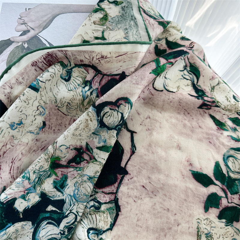 Lüks 135x135cm İpek Yün Eşarp  - Women'S Fashion Poncho incelemesi ve fiyatı
