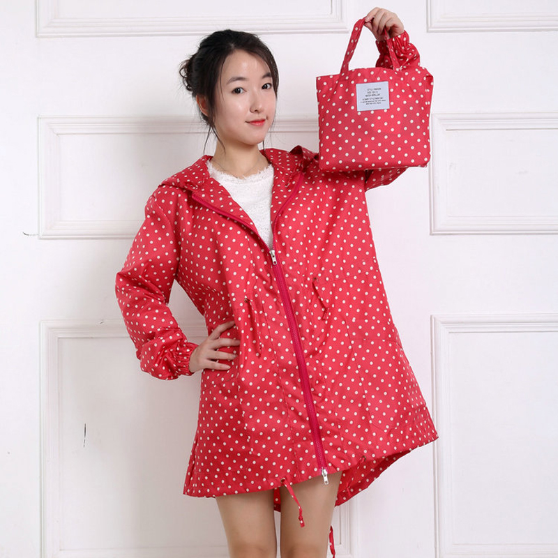 Moda nokta baskı kadın yağmurl - Women'S Fashion Raincoat incelemesi ve fiyatı