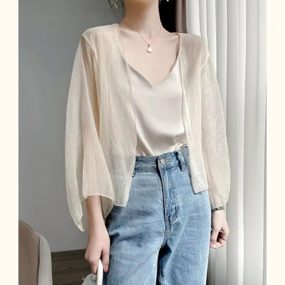 Yaz Buruşuk Kadın Hırka Gevşek - Women'S Fashion Knitwear incelemesi ve fiyatı