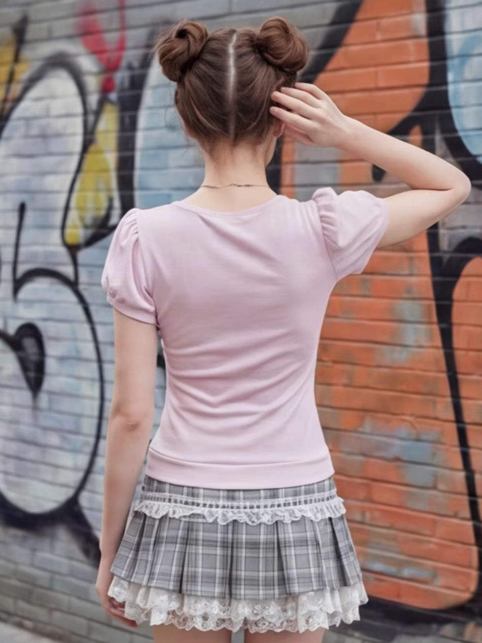 Kadın pembe dantel patchwork ü - Women Fashion Wear incelemesi ve fiyatı