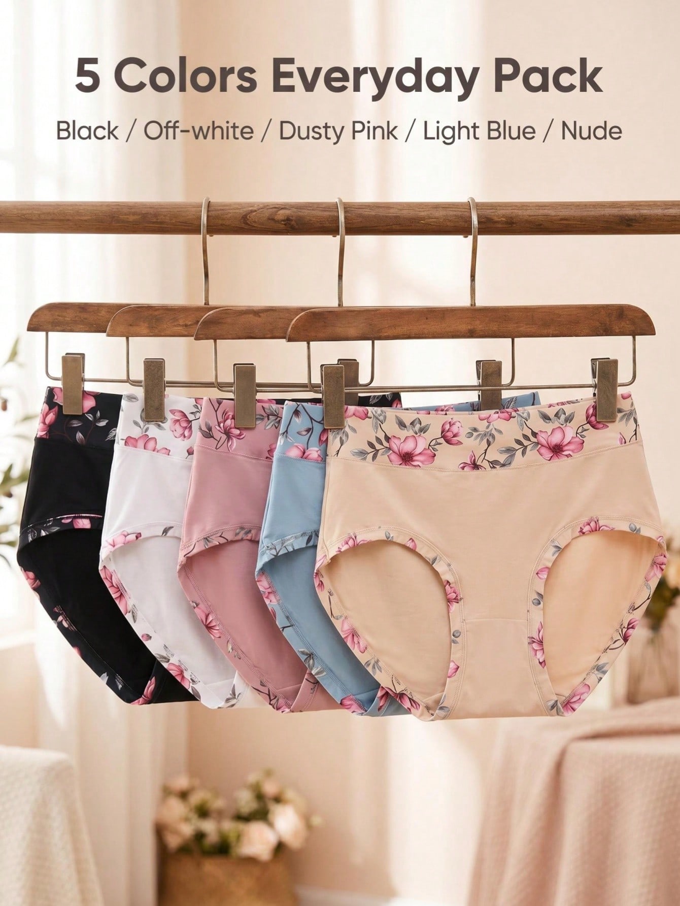 5PCS Büyük Beden Kadın Çiçek D - Women Fashion Wear incelemesi ve fiyatı