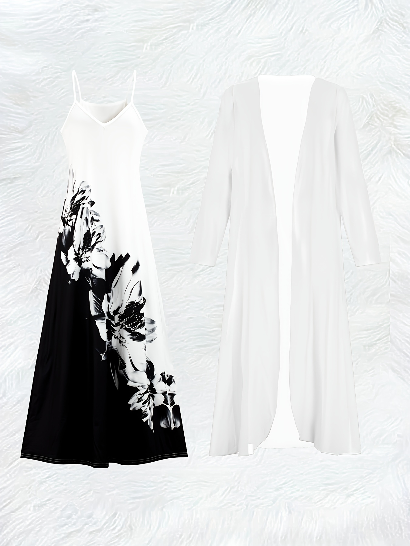 Günlük Siyah Beyaz Çiçek Desen - Floral Summer Dress incelemesi ve fiyatı