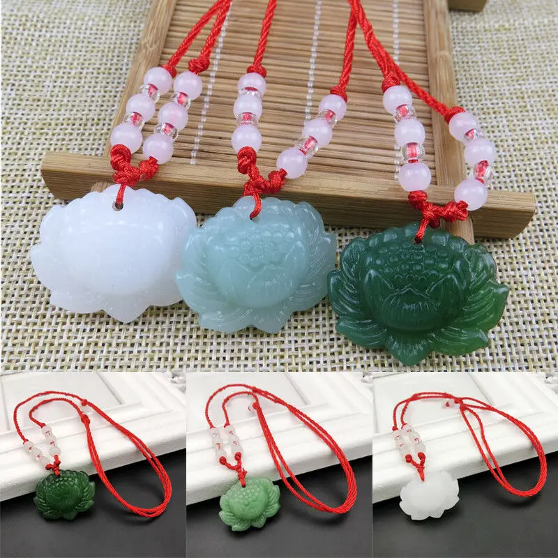 Doğal Yeşil Yeşim Taşı Lotus K - Women'S Fashion Jewellery incelemesi ve fiyatı