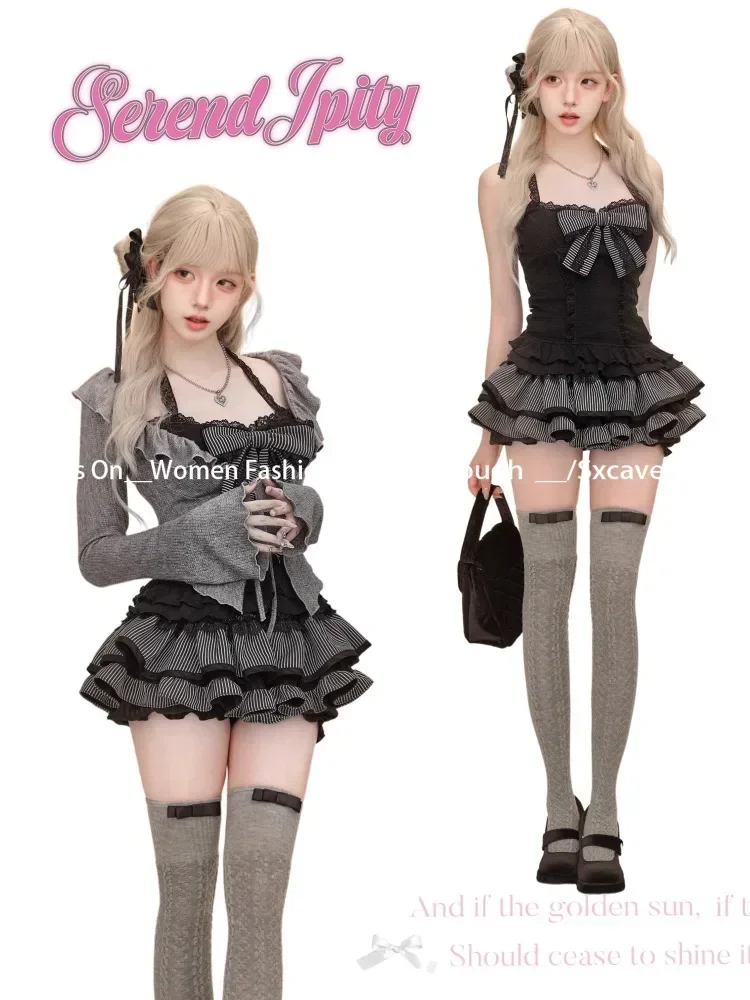 Tatlı Lolita Vintage Takım Elb - Women'S Fashion Knitwear incelemesi ve fiyatı