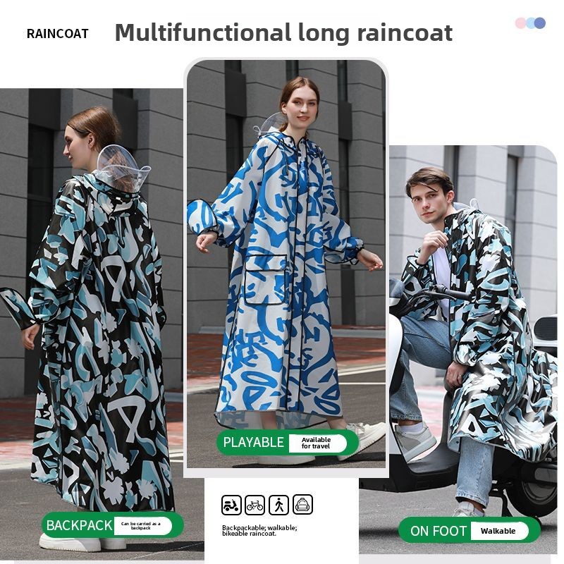 Yetişkinler için Uzun Kamuflaj - Women'S Fashion Raincoat incelemesi ve fiyatı